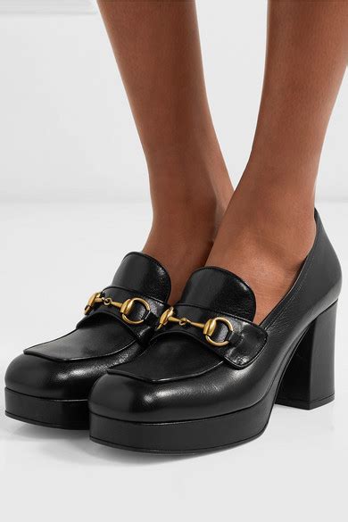 gucci loafers platform|Gucci horsebit platform loafer.